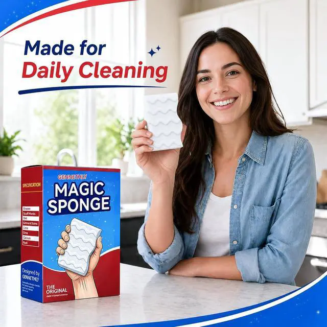 Alt view image 2 of 7 - 3X Density Magic Sponge Eraser, 20 Pack Melamine Sponge Cleaning Eraser Bulk, White Foam Magic Clean, Household Cleaning Sponges mr for Kitchen, Bathroom, Bathtub, Sink, Shoes & Wall Cleaner