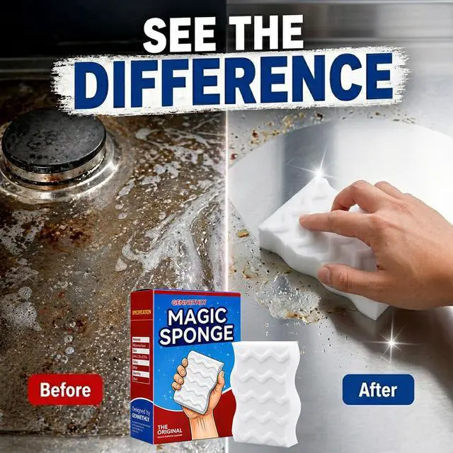 Alt view image 5 of 7 - 3X Density Magic Sponge Eraser, 20 Pack Melamine Sponge Cleaning Eraser Bulk, White Foam Magic Clean, Household Cleaning Sponges mr for Kitchen, Bathroom, Bathtub, Sink, Shoes & Wall Cleaner