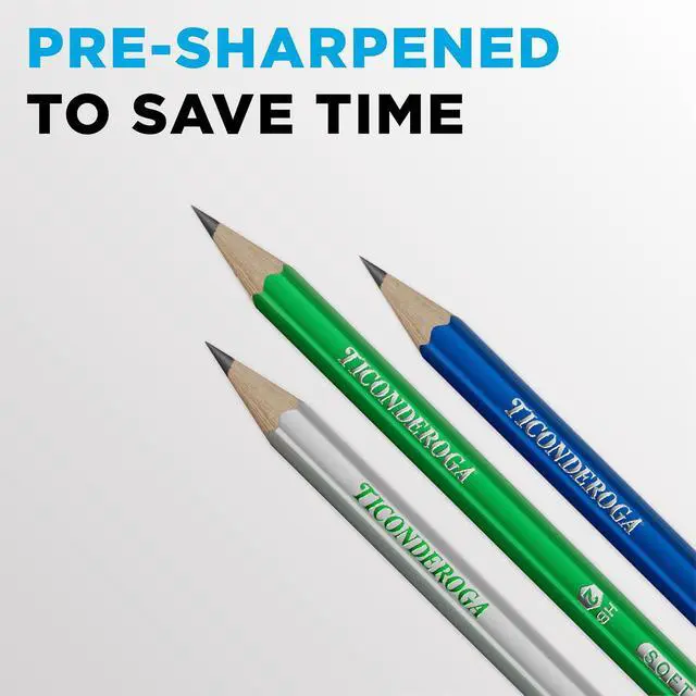 Alt view image 6 of 7 - Wooden Pencils, Pre-Sharpened, #2 HB Soft, Metallic Colors, 10 Count