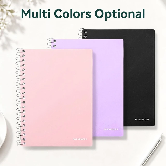 Alt view image 7 of 7 - Spiral Notebook, Mini 1 Subject Notebook 5" x 7" College Ruled | Small Pocket Size, Perforated Pages, Sturdy Pocket Storage, 80 Sheets, Fights Ink Bleed, Office & School Supplies