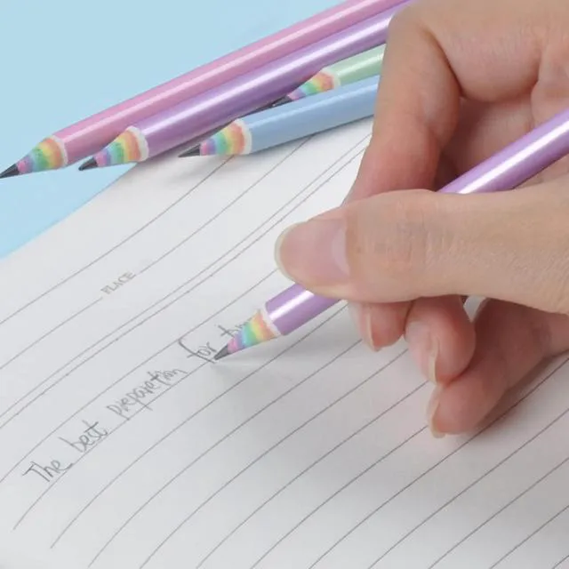 Alt view image 7 of 7 - Pre-Sharpened Rainbow Pencils #2, Back to School Supplies, 12 Count | Cute Number 2 Pencils for Kids Students, Latex-Free Eraser, Eco Recycled Paper, Smooth Writing, Drawing, Fun Classroom Gifts