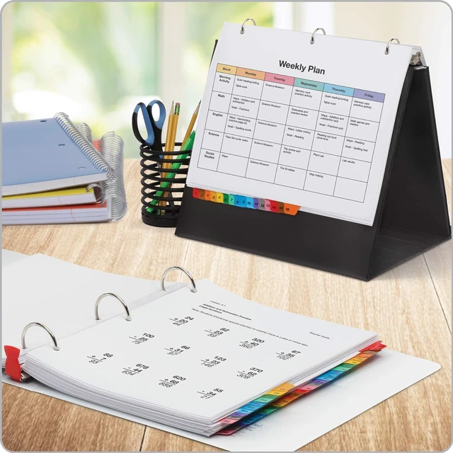 Alt view image 5 of 7 - 60990 OneStep Printable Table of Contents/Dividers, 52-Tab, 11 x 8 1/2, Multicolor