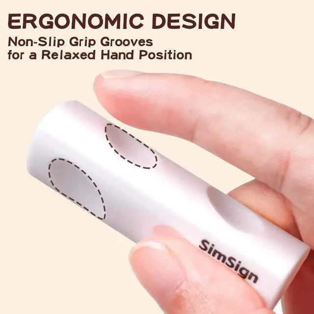Alt view image 2 of 6 - Ergonomic Erasers, Pencil Eraser Multipack, Clean Erasing Low Residue Rubber Eraser for Kids School Office Stationery Supplies, Pack of 10, White