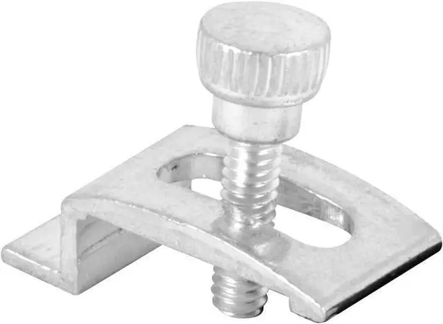 Main image of Prime-Line T 8724 Storm Door Panel Clip, 1/4 In., Aluminum, 8 Pack | With Screws