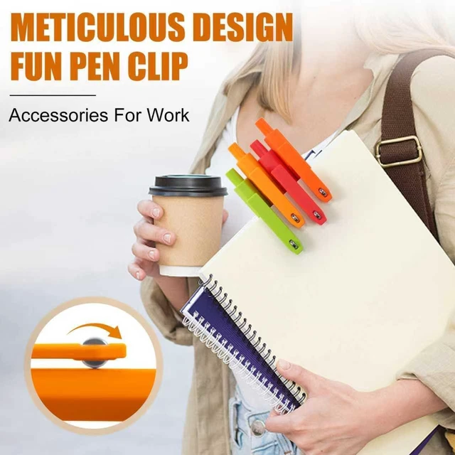 Alt view image 6 of 7 - Black Ink Gel Pens, 8pcs 0.5mm Smooth Writing Pens with Fidget | For Women, For Teachers, For Nurses, Quick dry, Liquid Ink, For Badge, Felt Tip, Medium Point, For Journaling, Cute