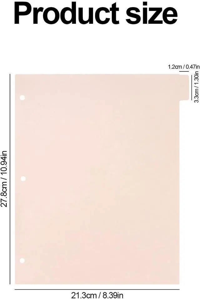 Alt view image 4 of 7 - Binder Dividers with Tabs, 8 Tab Dividers for 3 Ring Binder, Pink Binder dividers, Notebook Dividers for Journal Planner 8 Sheets Per Set | Pink, Sturdy Binder Dividers for School, Office, Notebook, J
