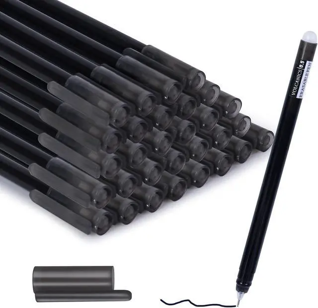 Alt view image 2 of 5 - Erasable-Gel-Pens Black, 30 Pack Fine Point 0.5 mm, Mistakes Dispear Smudge Free Perfect for School, Office, and Home Use