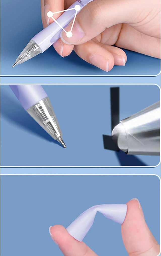 Alt view image 5 of 7 - 5 Pcs Erasable Gel Pens Retractable Erasable Pens 0.5mm Black Ink Smooth Writing Pen Aesthetic Pen for Women Girls Office School Supplies (5Pcs Black Ink)
