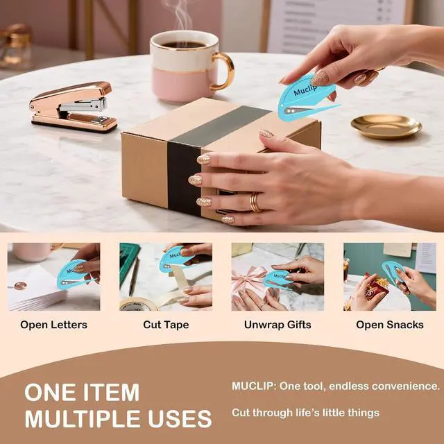 Alt view image 10 of 11 - 4-Pack Letter Openers Envelope Slitters - Hidden Blade