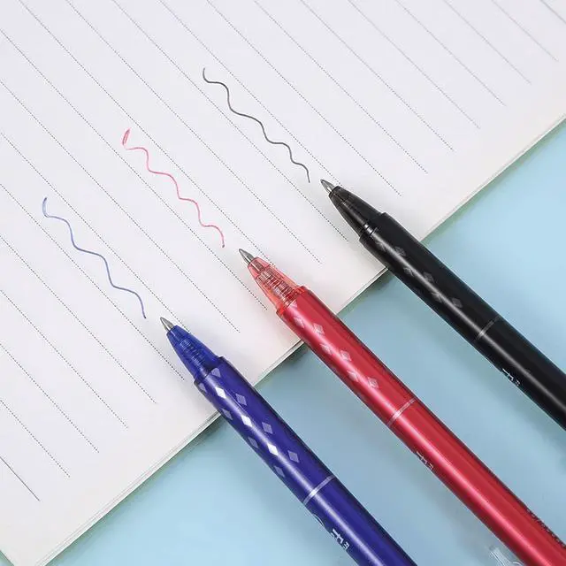 Alt view image 4 of 7 - 6 Pcs Erasable Gel Ink Pens Retractable Pens 0.5mm Fine Point Black Ink Smooth Writing Erasable Pen for Women Men Girls Boys Office School Supplies (6Pcs Black Ink)