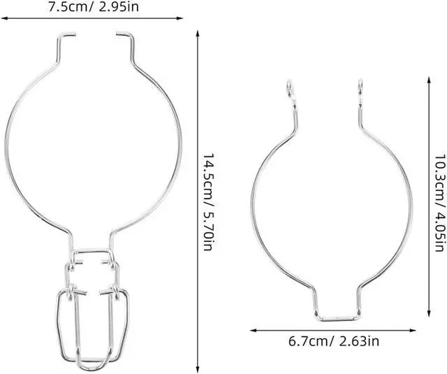 Alt view image 2 of 7 - 4pcs Wide Mouth Mason Jar Sealed Buckle Tight Containers Stainless Steel Wire Hangers Glass Canning Jar Accessories Wire Clamp for Glass Canisters