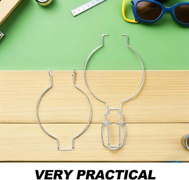 Alt view image 3 of 7 - 4pcs Wide Mouth Mason Jar Sealed Buckle Tight Containers Stainless Steel Wire Hangers Glass Canning Jar Accessories Wire Clamp for Glass Canisters