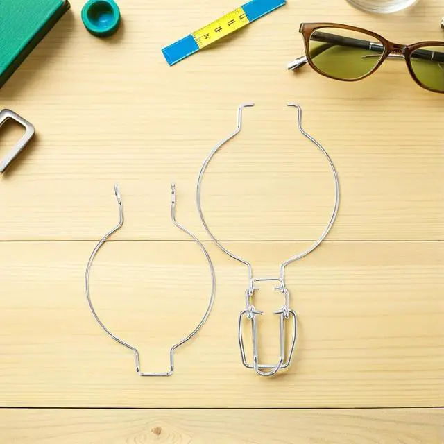 Alt view image 6 of 7 - 4pcs Wide Mouth Mason Jar Sealed Buckle Tight Containers Stainless Steel Wire Hangers Glass Canning Jar Accessories Wire Clamp for Glass Canisters