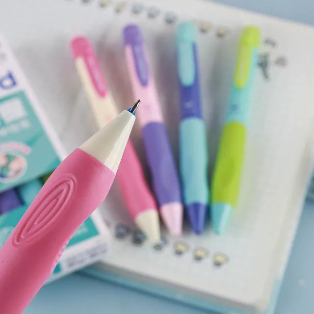 Alt view image 5 of 7 - 4 Pcs Erasable Gel Ink Pens Cute Retractable Erasable Pens 0.5mm Black Ink Pen Office School Pen Cute Aesthetic Pen Women Girls Pens Boys Men (Style 3-Black Ink)