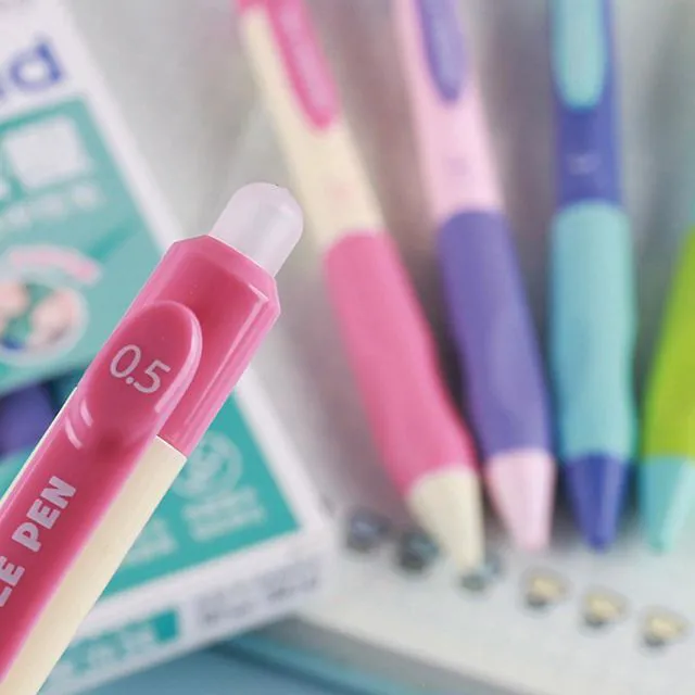 Alt view image 4 of 7 - 4 Pcs Erasable Gel Ink Pens Cute Retractable Erasable Pens 0.5mm Black Ink Pen Office School Pen Cute Aesthetic Pen Women Girls Pens Boys Men (Style 3-Black Ink)