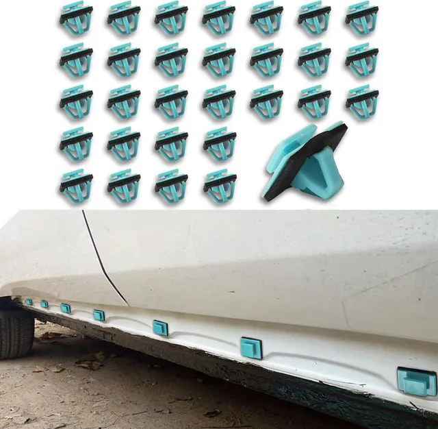 Main image of 30PCS Rocker Panel Fender Flare Exterior Moulding Clip with Sealer, Rocker Panel Clips, Car Front Lower Fender Rocker Molding Retainer Clip Fit for Hyundai Kia, Replaces #877561F000 87756-1F000
