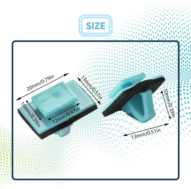 Alt view image 2 of 7 - 30PCS Rocker Panel Fender Flare Exterior Moulding Clip with Sealer, Rocker Panel Clips, Car Front Lower Fender Rocker Molding Retainer Clip Fit for Hyundai Kia, Replaces #877561F000 87756-1F000