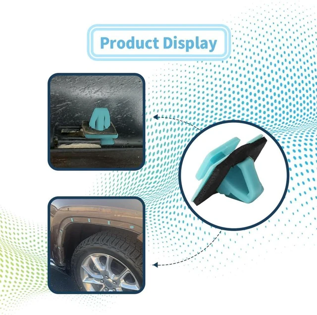 Alt view image 4 of 7 - 30PCS Rocker Panel Fender Flare Exterior Moulding Clip with Sealer, Rocker Panel Clips, Car Front Lower Fender Rocker Molding Retainer Clip Fit for Hyundai Kia, Replaces #877561F000 87756-1F000
