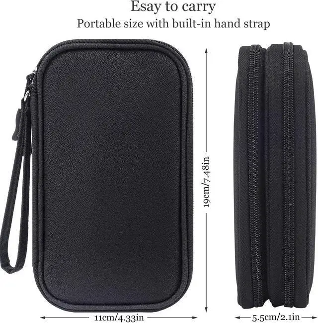 Alt view image 3 of 7 - Electronics Accessories Organizer Pouch Bag, Travel Universal Organizer for Cable, Charger, Phone, SD Card, Business Travel Gadget Bag