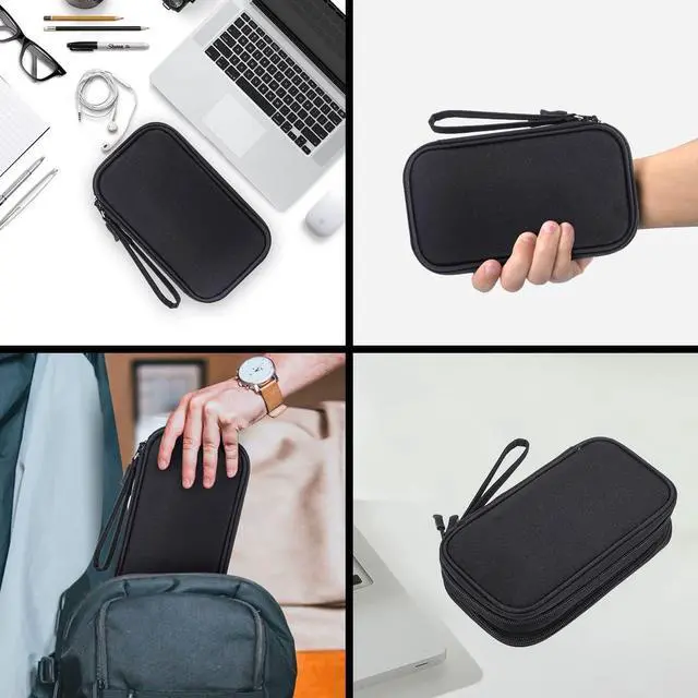 Alt view image 7 of 7 - Electronics Accessories Organizer Pouch Bag, Travel Universal Organizer for Cable, Charger, Phone, SD Card, Business Travel Gadget Bag