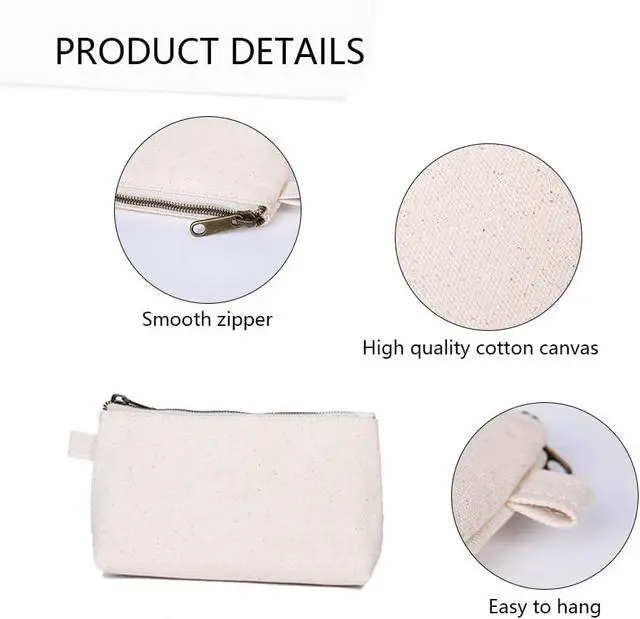 Alt view image 9 of 10 - Small Makeup Bag for Purse, Leather Cosmetic (Black)