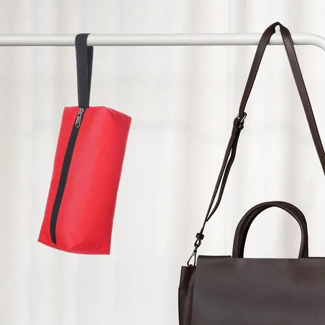 Alt view image 7 of 7 - Red Zipper Bag Pouch Small Tool Bag Pouch Small Red Canvas Bags Tool Pouches with Zipper Fabric Utility Tools Pouches for Screws Screwdrivers, Pliers, Storage Organizer