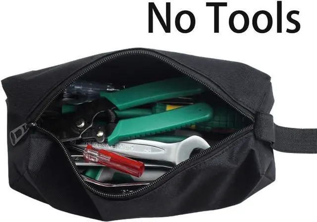 Alt view image 2 of 4 - Waterproof zipper tool bags heavy duty canvas pouches for small tools screws nails Multipurpose organizer storage bag