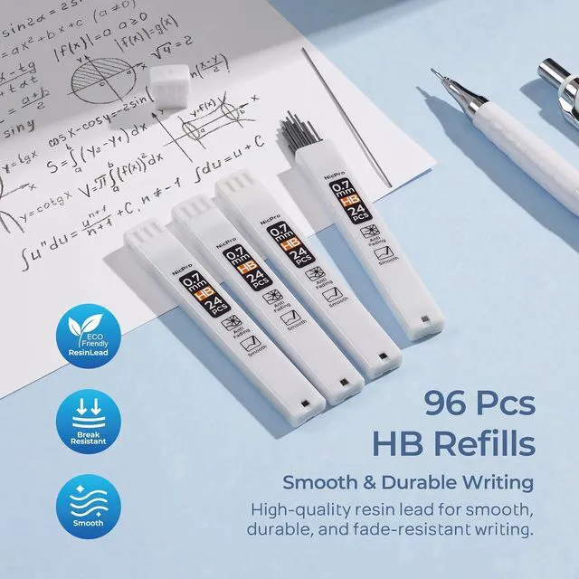 Alt view image 5 of 7 - Cute Mechanical Pencil Set, 4PCS 0.7mm Pastel Drafting Pencils