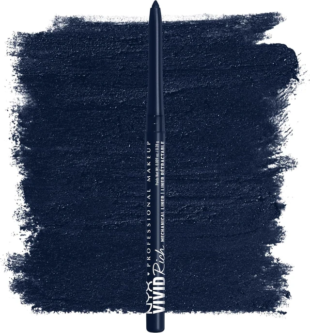Main image of Mechanical Eye Pencil, Vivid Rich Mechanical, Creamy Retractable Eyeliner - Sapphire Bling, Deep Blue Eyeliner