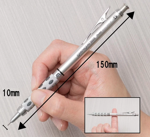 Alt view image 2 of 6 - Graph Gear 1000 Automatic Drafting Pencil, 0.7mm Lead Size, Blue Barrel, 1 Each (PG1017C)