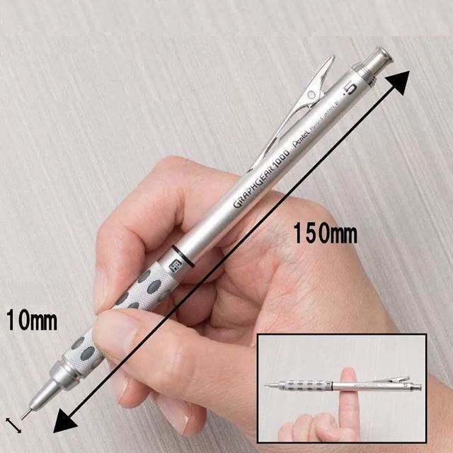 Alt view image 2 of 7 - Graph Gear 1000 Mechanical Drafting Pencil 0.9mm Yellow (PG1019)