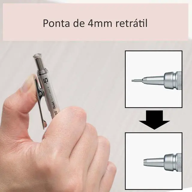Alt view image 4 of 7 - Graph Gear 1000 Mechanical Drafting Pencil 0.9mm Yellow (PG1019)