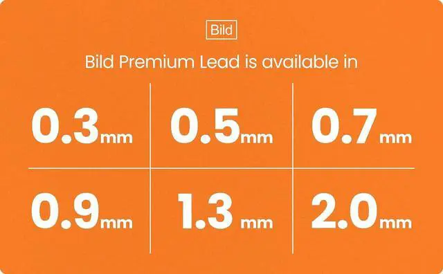 Alt view image 3 of 7 - 1200 Premium 0.5 Lead Refills for Mechanical Pencils (HB Mega, 0.5 mm)