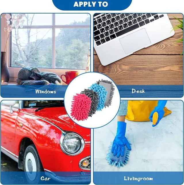 Alt view image 7 of 7 - 4 Pieces Dry Erase Erasers Magnetic Whiteboard Eraser Washable Microfiber Shag for Home and Office Use