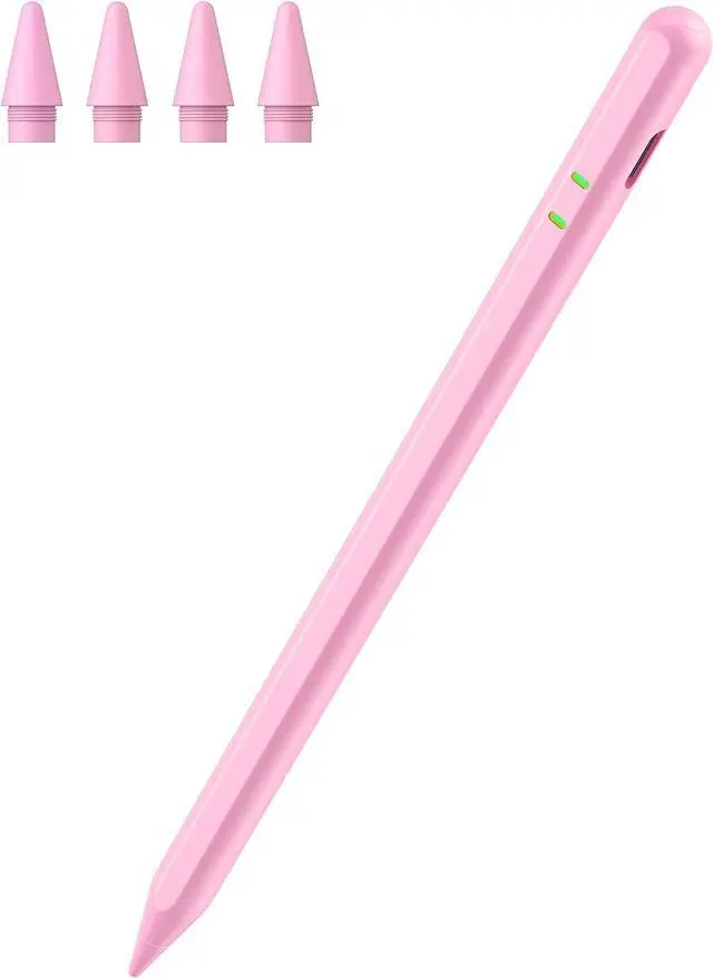 Main image of Pencil for iPad A16/11/10/9/8/7/6th, Stylus Pen for iPad 2018-2026, Pink | Palm Rejection, Tilt Sensitivity, Compatible With Apple Pecnil iPad Pro 11/12.9/13/M4/M5, Air 3/4/5/M2/M3/M4, Mini 5/6/7