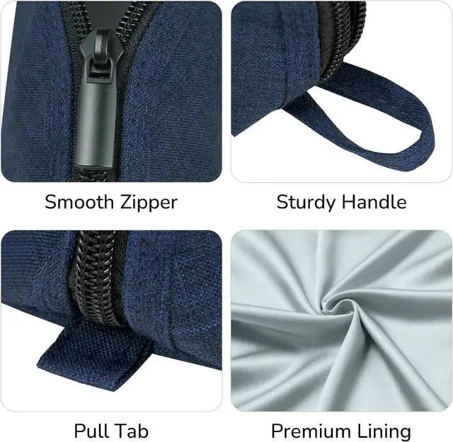 Alt view image 6 of 7 - Pencil Pouch - Practical Pencil Case, Aesthetic Simple Pencil Bag, Small Pen Holder, Back to School Supplies for Girls Boys, Blue