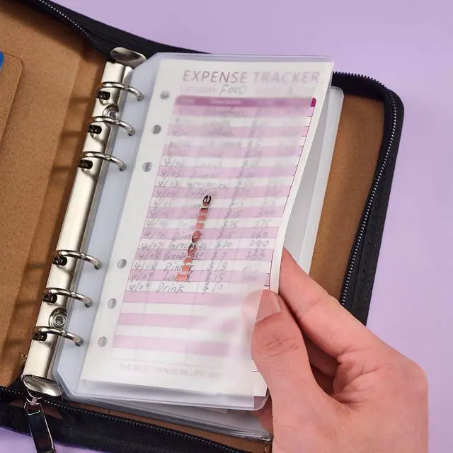 Alt view image 4 of 5 - UMSICHT 15pcs A6 Binder Pockets with No Zippers, Zipless Budget Envelopes for Cash System, A6 Binder Pouch for 6 Ring Binder, Money Folder Organizer for Cash.