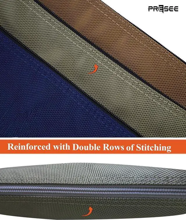 Alt view image 7 of 7 - 2-Pack 10.5" Heavy-Duty Tool Pouch, 1680D Nylon, Zipper, Green Khaki