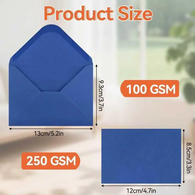 Alt view image 2 of 7 - Azureal 72PCS Blank Cards with Envelopes, Mini Envelopes With Blank Note Cards, Self-Adhesive Business Card Envelopes for Wedding, Bridal, Baby Shower, Graduation, Business (Morandi Color)