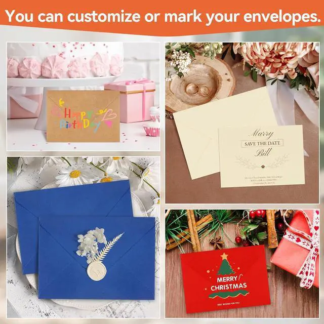 Alt view image 6 of 7 - Azureal 72PCS Blank Cards with Envelopes, Mini Envelopes With Blank Note Cards, Self-Adhesive Business Card Envelopes for Wedding, Bridal, Baby Shower, Graduation, Business (Morandi Color)