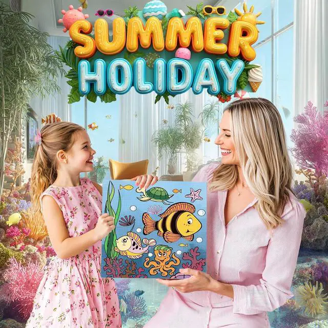 Alt view image 2 of 7 - 3 Pack Paint by Numbers for Kids Ages 8-12, Pre-Printed Acrylic Oil Painting, Includes (8x10, 8x9, 8x8 inch) Framed Canvas with 30 Acrylic Paint Pots, 5 Brushes for Kids, Art Supplies for Kids 9-12