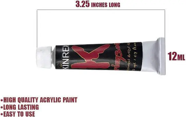Alt view image 4 of 7 - Acrylic Paint Set - 24 Color Art Set - 12 ml Each - Non Toxic and Vibrant Colors - Best Craft Gift for Adults and Kids