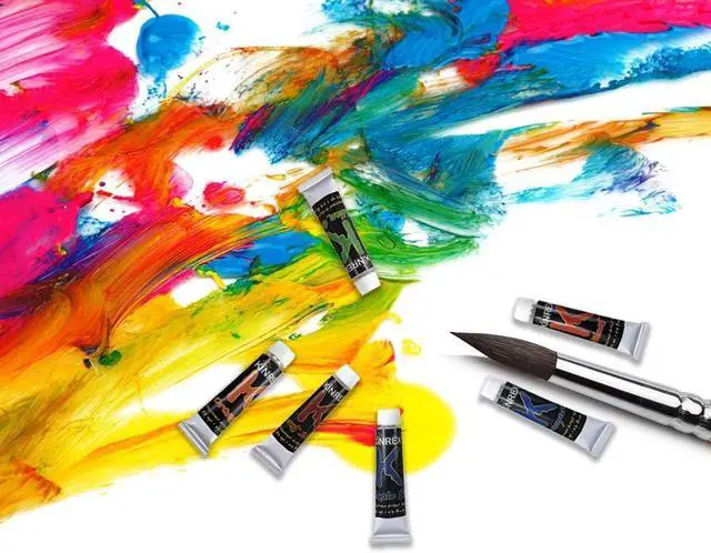 Alt view image 6 of 7 - Acrylic Paint Set - 24 Color Art Set - 12 ml Each - Non Toxic and Vibrant Colors - Best Craft Gift for Adults and Kids