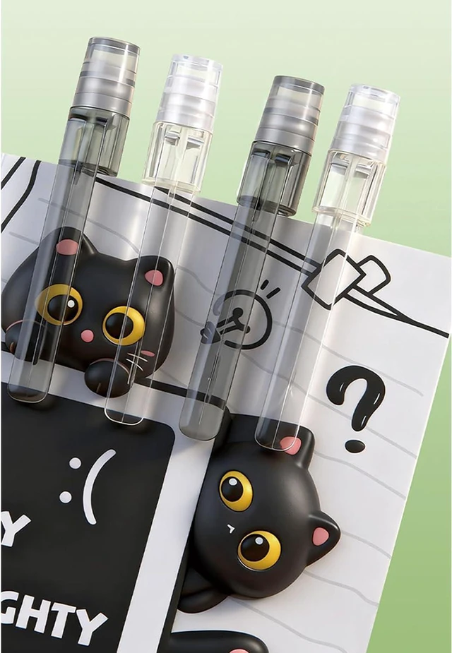 Alt view image 6 of 7 - 4 Pcs Cute Mechanical Pencils with Eraser 0.5mm Cartoon Cat Mechanical Pencil School Pencil for Women (6pcs Cat)