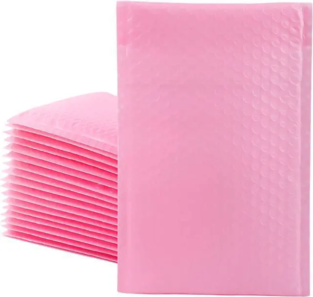 Alt view image 2 of 7 - 25 Pack 4x6 Inches Small Pink Poly Bubble Lined Mailers Padded Shipping Envelopes Self Seal Mailer Waterproof, Shockproof and Dustproof (Pink 4x6 Inches-25pcs)