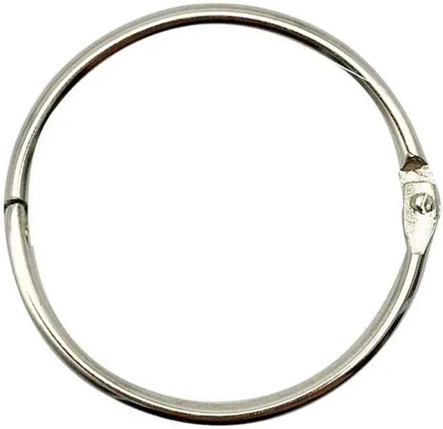 Main image of KINGFOREST 2 Inch (20 Pack) Loose Leaf Binder Book Rings, Heavy Duty Nickel Plated Steel Rings, Rust-Resistant Metal Key Rings for Index Cards, DIY Crafts, Recipe Organizers, Notebooks & Documents
