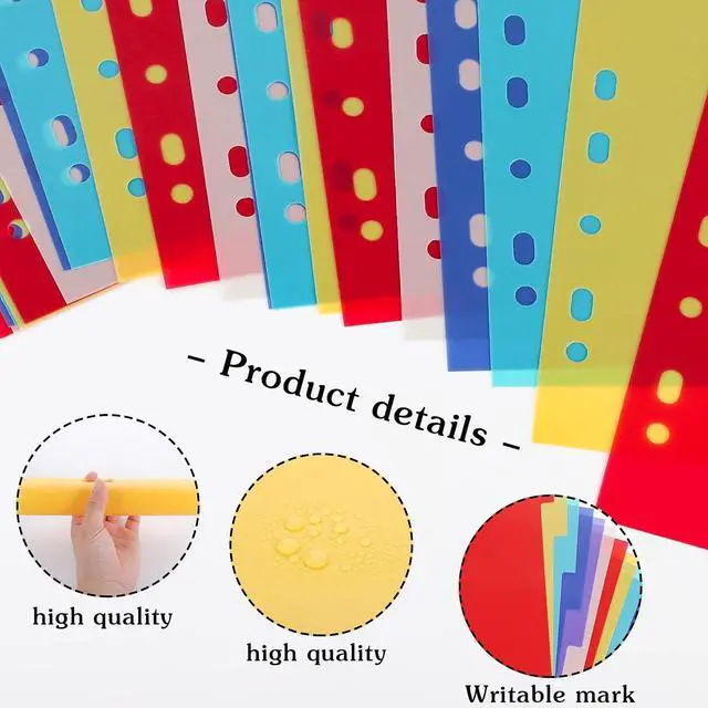 Alt view image 4 of 6 - 12 Tab Binder Dividers 3 Ring Plastic Binder Dividers with Tabs, Multicolor Notebook Dividers for 2/3/4/11 Ring Binders, Letter Size (8.2×11.6 Inch)