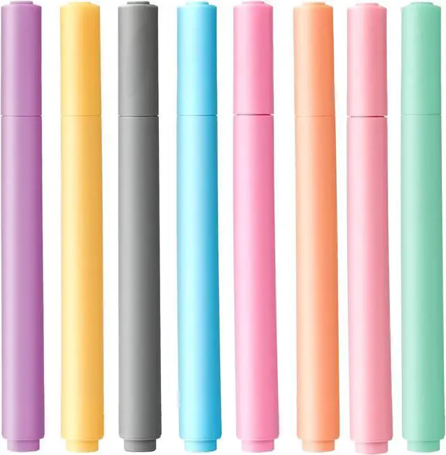 Alt view image 3 of 7 - Dry Erase Markers, Cute Aesthetic Marker with 8 Colors | Erasable Low-odor Children's Whiteboard Pen, Marker Pens for Home Office and Classroom, 8 Pack