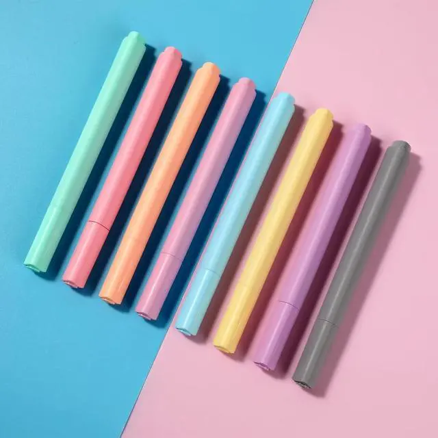Alt view image 6 of 7 - Dry Erase Markers, Cute Aesthetic Marker with 8 Colors | Erasable Low-odor Children's Whiteboard Pen, Marker Pens for Home Office and Classroom, 8 Pack