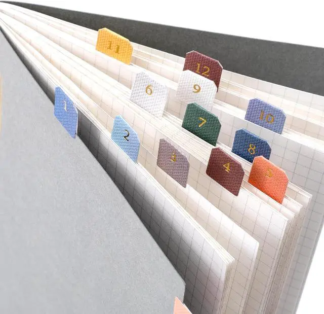 Alt view image 3 of 7 - 20 Sheets Planner Monthly Tabs, Self Adhesive Tabs Stickers, Planners Index Tabs Calendar Tabs for Planners, Office, Study, Notebook (360 Pcs, Style1, Style3)